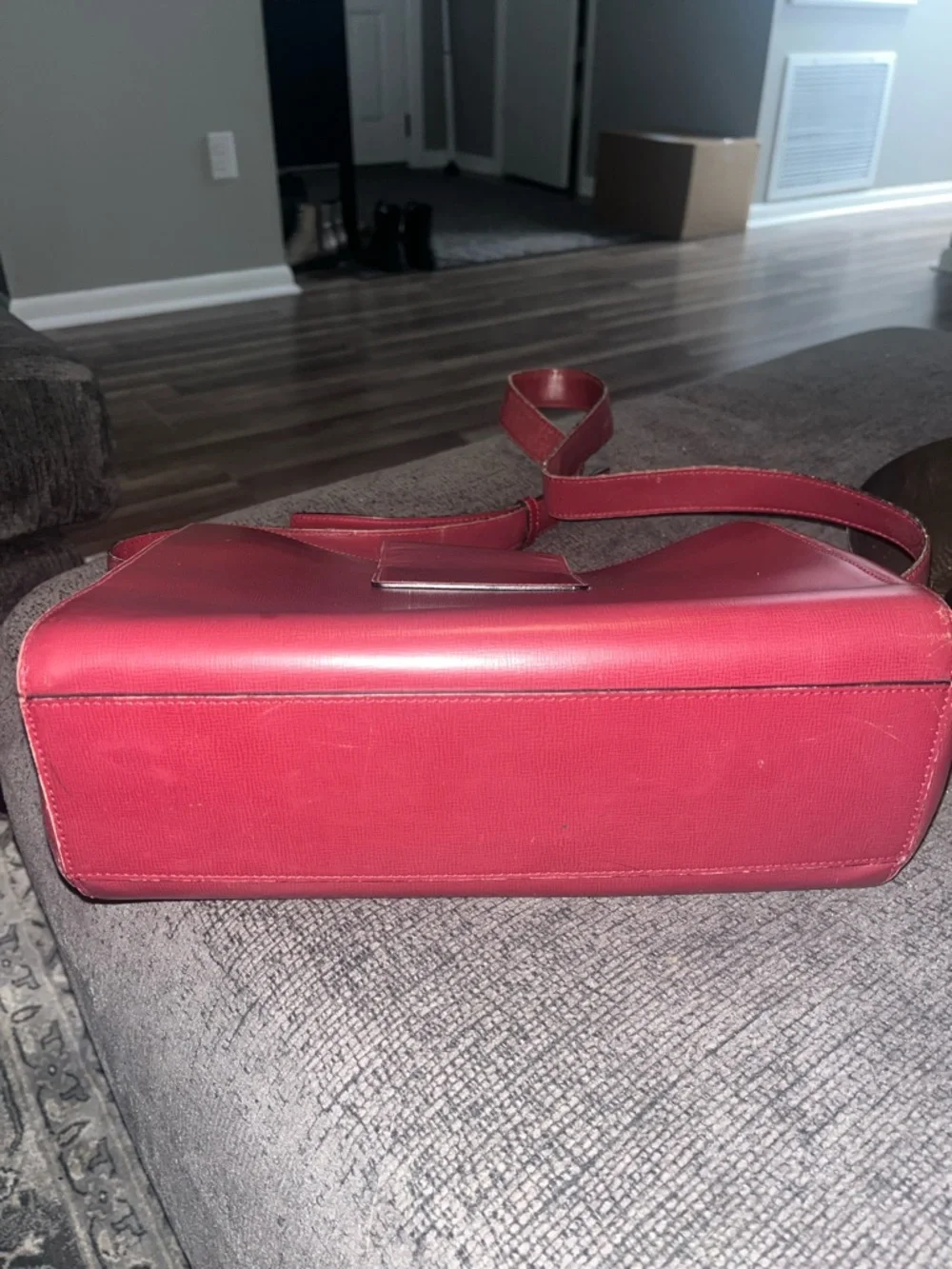 Cartier Classic Burgundy Red Leather Crossbody bag